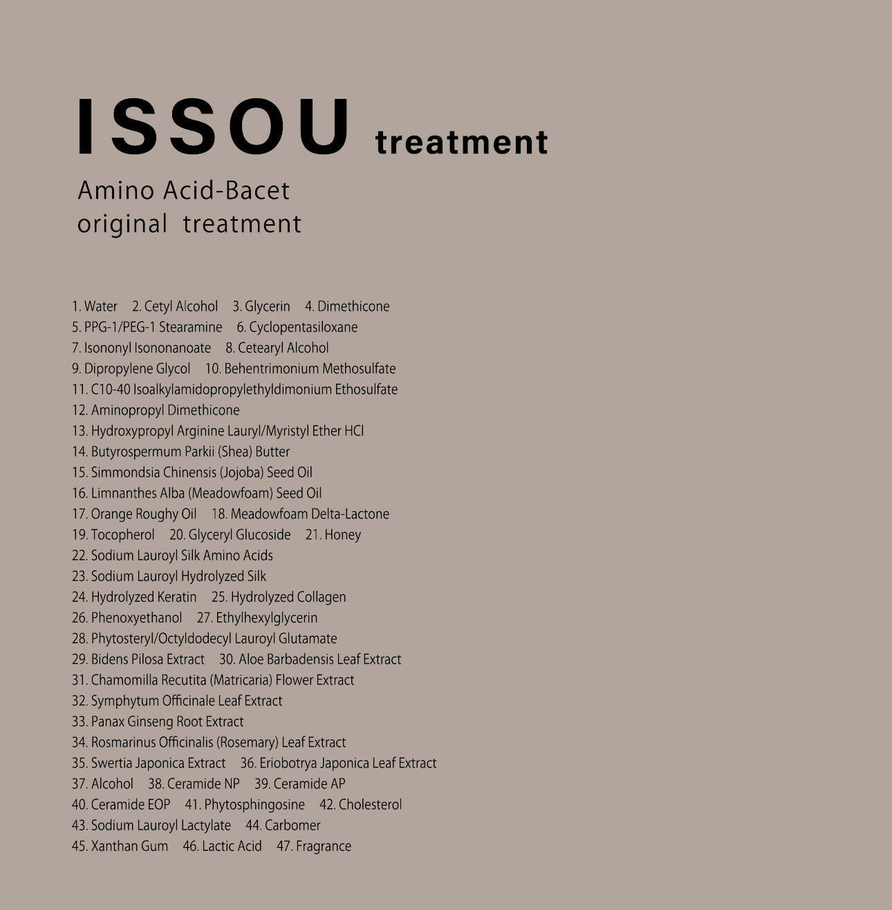 ISSOU シャンプートリートメント2点セット.